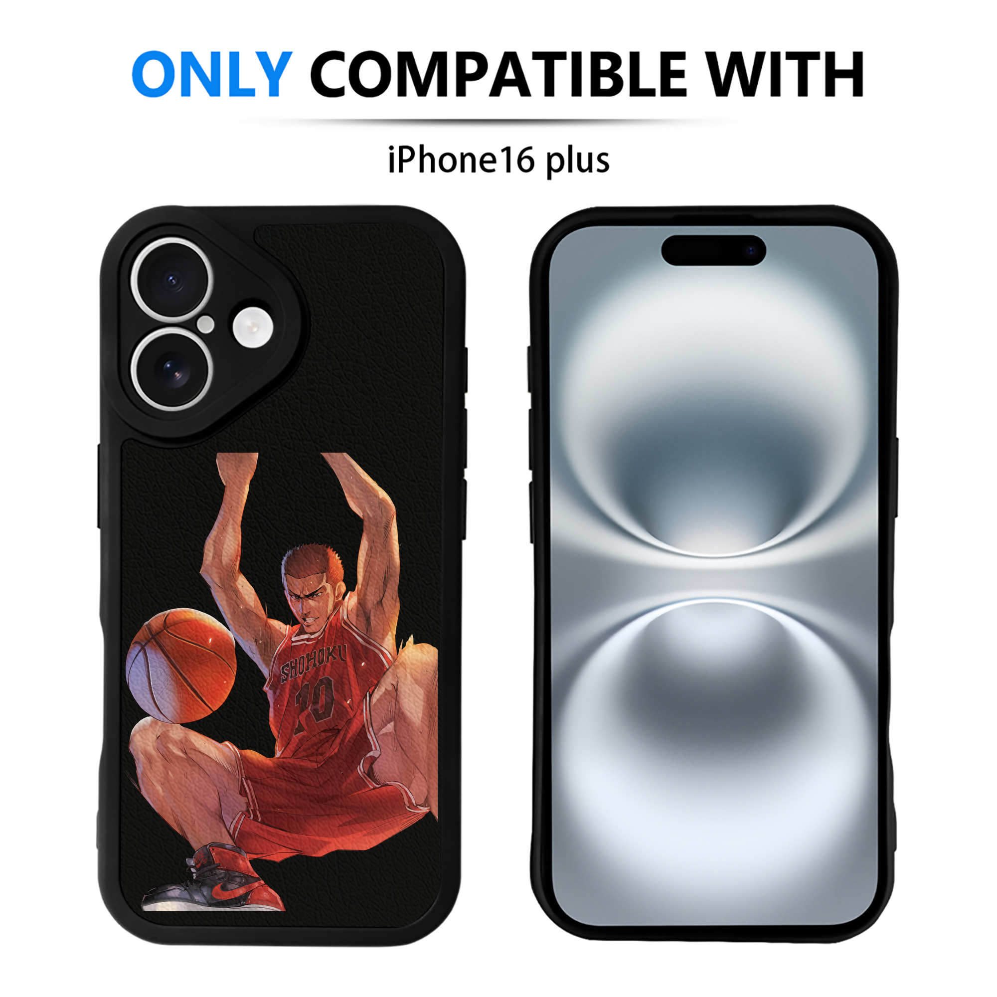 （画像用） SLAM DUNK／スラムダンク 【iPhone 16シリーズ対応】シリコンスマホケース（レザー調） 材質：シリコン